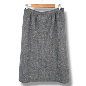 Vintage Pendleton Wool Skirt Herringbone Tweed Career Pencil Multicolor Size‎ 8